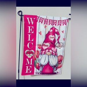 COPY - New Gnome Garden Flag-Double-Sided- Outside Weatherproof